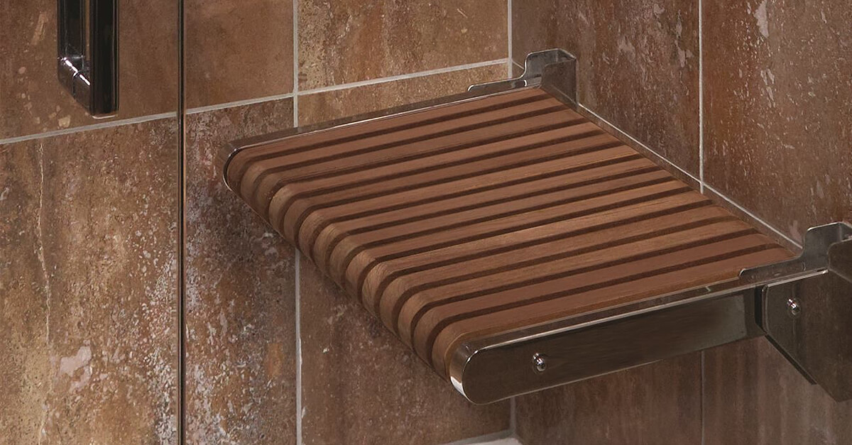 Shower Seats Wooden Acrylic, Wooden Shower Seat Uk
