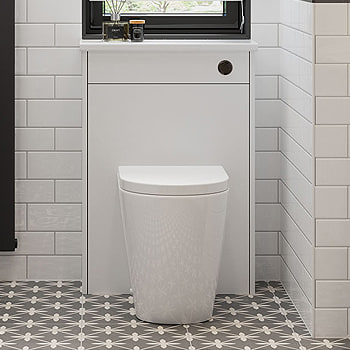 White Back-To-Wall WC Units