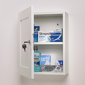 White Bathroom Cabinets
