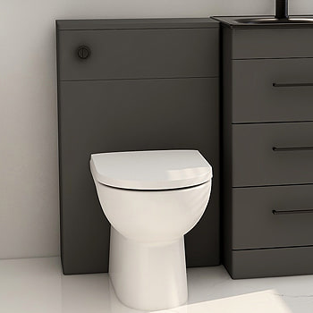 Black Back To Wall WC Units