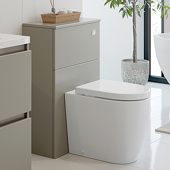 Beige Back To Wall WC Units