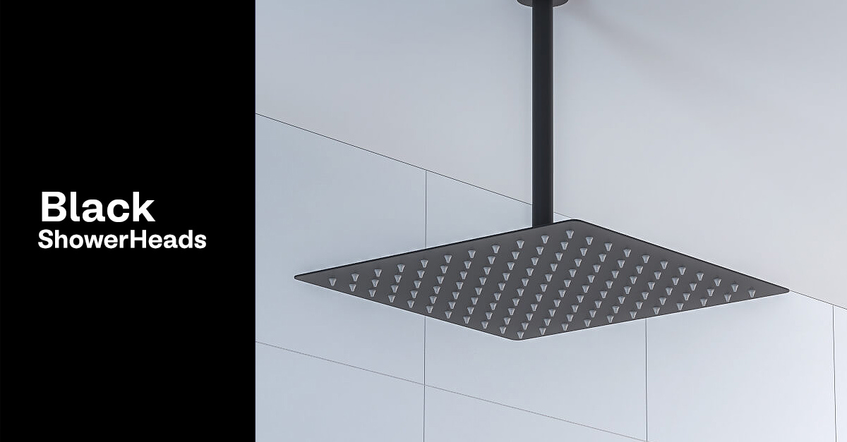 Black Shower Heads QS Supplies
