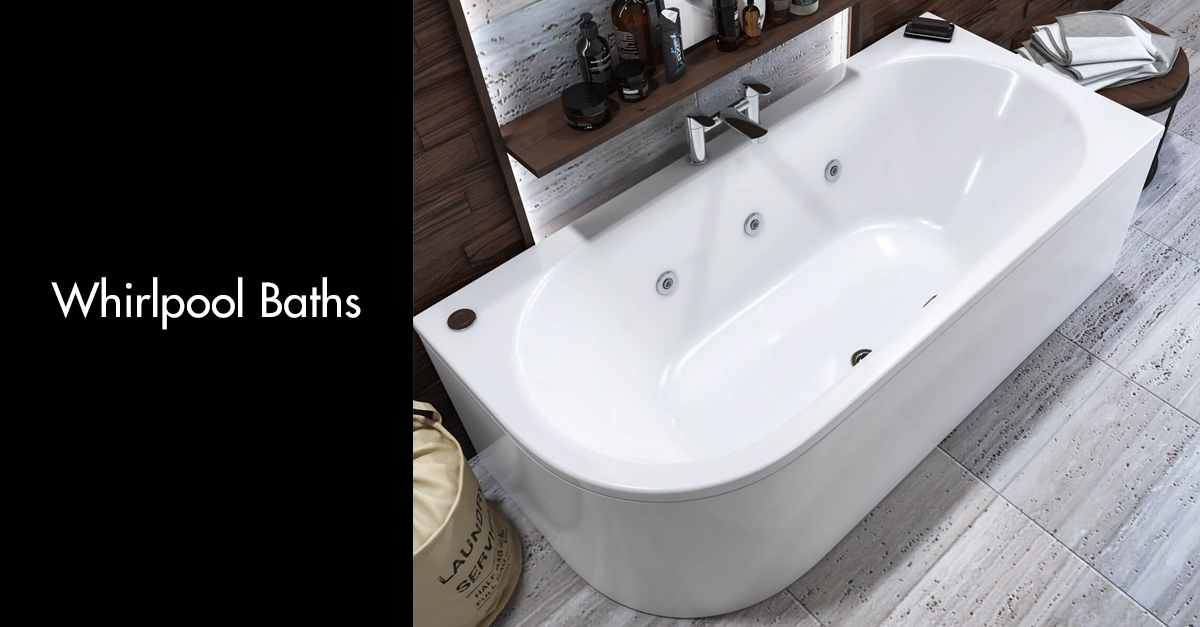 Whirlpool Baths Sale / Jacuzzi Baths / From £204 / QS Bathroom Supplies